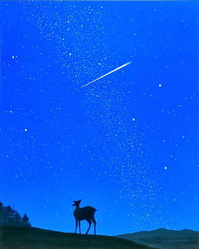 千住博　「星ふる夜に」の買取画像